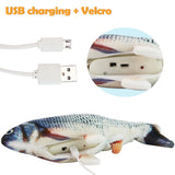 New 30CM Electronic Pet Cat Toy Electric USB Charging Simulation Bouncing Fish Toys For Dog Cat Chewing Playing Biting Supplies