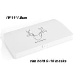 KN95 Mask Storage Case Disposable Mask Storage Box N95 Portable Mask Storage Box Face Mask Storage Holder Case