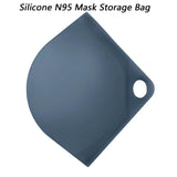 KN95 Mask Storage Case Disposable Mask Storage Box N95 Portable Mask Storage Box Face Mask Storage Holder Case