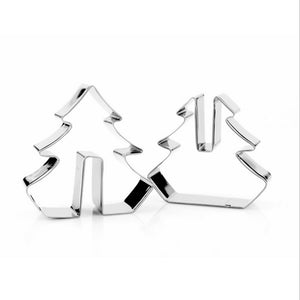 Cookie Cutter  8 Pcs 3D Christmas Scenario Stainless Steel Cookie Cutter Set Cake Biscuit Mould Fondant Cutter