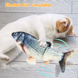 New 30CM Electronic Pet Cat Toy Electric USB Charging Simulation Bouncing Fish Toys For Dog Cat Chewing Playing Biting Supplies