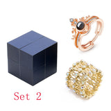 100 Language I Love You Rings with Jewelry Box