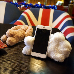 360 Rotation Rabbit Hair fur 3D Furry Capa for iPhone