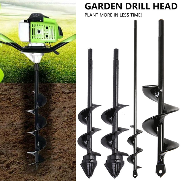 6 Sizes Garden Auger Drill Bit Tool Spiral Hole Digger Ground Drill Earth Drill For Seed Planting Gardening Fence Flower Planter