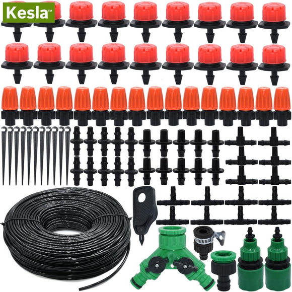 KESLA 5-25m Micro Drip Irrigation Watering Kits System Automatic & Adjustable Atomizing Dripper Garden Greenhouse Tool for 4/7mm
