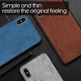 Luxury Magnetic Fabric Cloth iPhone Case