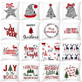 45x45cm Cartoon Santa Claus Elk Christmas Pillowcase 2020 Christmas Decor for Home Merry Christmas Ornament Navidad Xmas Gifts