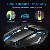 LED Mouses Ergonomic Mouse for Windows Xiaomi Huawei PC Laptop