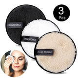 1/3Pcs Makeup Remover Pads Microfiber Reusable Face Towel Make-up Wipes Cloth Washable Cotton Pads Skin Care Cleansing Puff