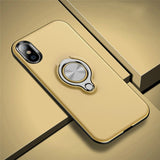 Magnetic case with finger ring for iPhone