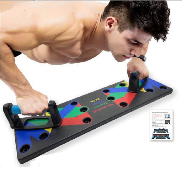 9 in 1 Push Up Rack Board Exercise at Home Body Building Comprehensive Fitness Equipment Gym Workout Training for Men Women