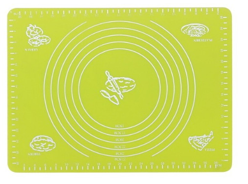 Silicone non-stick baking mat with oven scales