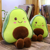 30-85CM Cute 3D Avocado Stuffed Plush Toy Soft Baby Doll Cartoon Fruit Pillow Sofa Cushion kids Girls Christmas birthday Gifts