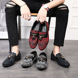 Tassel Snakeskin Pattern Dress Shoes