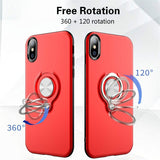 Magnetic case with finger ring for iPhone