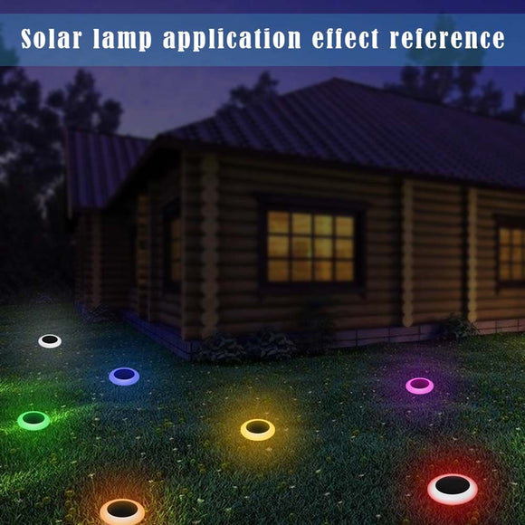 Waterproof Solar Panel Lawn Lamp Garden Yard Path Lawn Solar Lamps Outdoor Grounding Sun Light Built In Battery Colourful