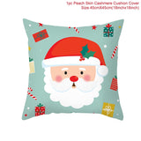 45x45cm Cartoon Santa Claus Elk Christmas Pillowcase 2020 Christmas Decor for Home Merry Christmas Ornament Navidad Xmas Gifts