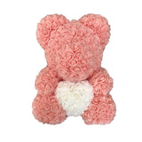 40cm Rose Bear Heart  Artificial Flower Rose Teddy Bear For Women Valentine's Wedding Birthday Christmas Gift