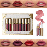 8Pcs Professional Lip Glaze Gloss Waterproof Makeup Matte Non-sticky Lipstick