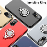 Magnetic case with finger ring for iPhone