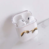 Clear Case For Airpods Art Transparent Case For AirPods 1/2 Case Hard PC Protective Cover Wireless Earphone Case