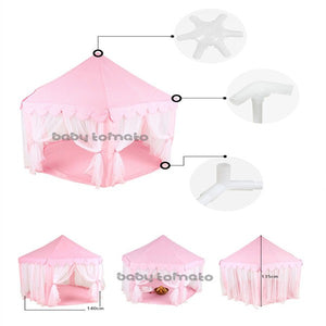 Play Tent Portable Princess Castle Children Activity Fairy House kids Funny Indoor Outdoor Playhouse Beach Tent Baby playing Toy