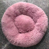 Long Plush Super Soft Dog Bed Pet Kennel Round Sleeping Bag Lounger Cat House Winter Warm Sofa Basket for Small Medium Large Dog