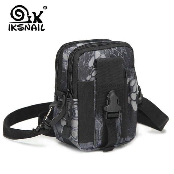 IKSNAIL Outdoor Camping Bag Molle Backpacks Pouch Belt Waist Backpack Sport Running Pouch Travel Shoulder Bags