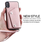 Wallet Flip PU Leather Case For iPhones