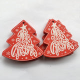 New Year and Christmas Wood Ornaments