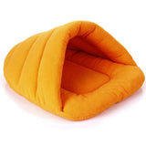 Warm Soft Polar Fleece Dog Beds Winter Warm Pet Heated Mat Slippers Beds Kennel House for Cats Sleeping Bag Nest Cave Bed