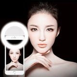 Portable LED Selfie Light Ring Flash Lumiere Telephone LED Mobile Phone Light Clip Lamp Ring For iPhone Samsung Night Lighting