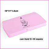 KN95 Mask Storage Case Disposable Mask Storage Box N95 Portable Mask Storage Box Face Mask Storage Holder Case