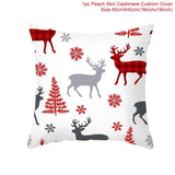 45x45cm Cartoon Santa Claus Elk Christmas Pillowcase 2020 Christmas Decor for Home Merry Christmas Ornament Navidad Xmas Gifts