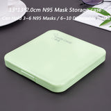 KN95 Mask Storage Case Disposable Mask Storage Box N95 Portable Mask Storage Box Face Mask Storage Holder Case