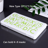 KN95 Mask Storage Case Disposable Mask Storage Box N95 Portable Mask Storage Box Face Mask Storage Holder Case