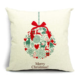 Hyha Christmas Pillow Covers Christmas Present Christmas Pillow Deer Cushion Cover Merry Christmas Decorations