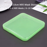 KN95 Mask Storage Case Disposable Mask Storage Box N95 Portable Mask Storage Box Face Mask Storage Holder Case