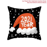 45x45cm Cartoon Santa Claus Elk Christmas Pillowcase 2020 Christmas Decor for Home Merry Christmas Ornament Navidad Xmas Gifts