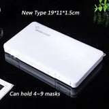 KN95 Mask Storage Case Disposable Mask Storage Box N95 Portable Mask Storage Box Face Mask Storage Holder Case