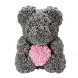 40cm Rose Bear Heart  Artificial Flower Rose Teddy Bear For Women Valentine's Wedding Birthday Christmas Gift