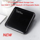 KN95 Mask Storage Case Disposable Mask Storage Box N95 Portable Mask Storage Box Face Mask Storage Holder Case