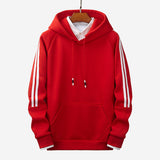 Stripe Stitching Comfortable Guards Hoodies