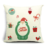 Hyha Christmas Pillow Covers Christmas Present Christmas Pillow Deer Cushion Cover Merry Christmas Decorations