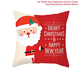 45x45cm Cartoon Santa Claus Elk Christmas Pillowcase 2020 Christmas Decor for Home Merry Christmas Ornament Navidad Xmas Gifts