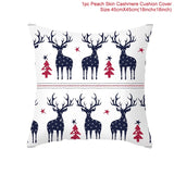 45x45cm Cartoon Santa Claus Elk Christmas Pillowcase 2020 Christmas Decor for Home Merry Christmas Ornament Navidad Xmas Gifts