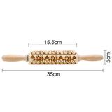 Wooden Embossing Rolling Pin