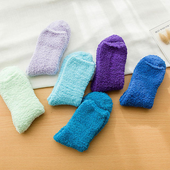 Women's Cute Soft Fluffy Vibrant Socks