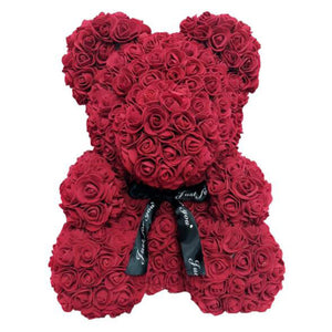 40cm Rose Bear Heart  Artificial Flower Rose Teddy Bear For Women Valentine's Wedding Birthday Christmas Gift