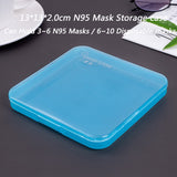 KN95 Mask Storage Case Disposable Mask Storage Box N95 Portable Mask Storage Box Face Mask Storage Holder Case